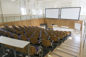 N111 (Lecture Theatre 1) from the top of back steps